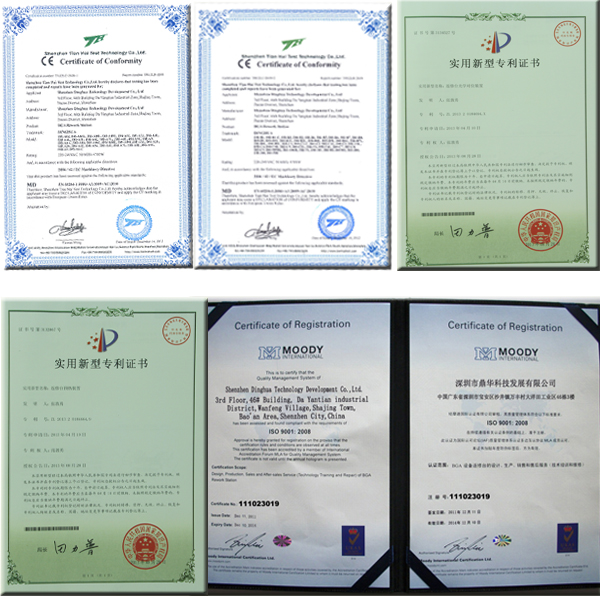 ce og patern fyrir BGA REWORK STATION